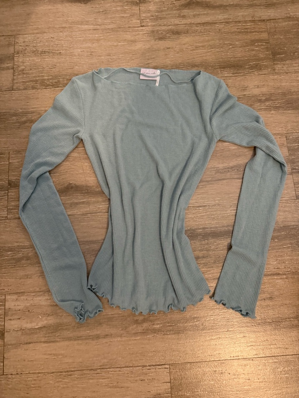 Urban Outfitters Ribbed Long-Sleeve Top